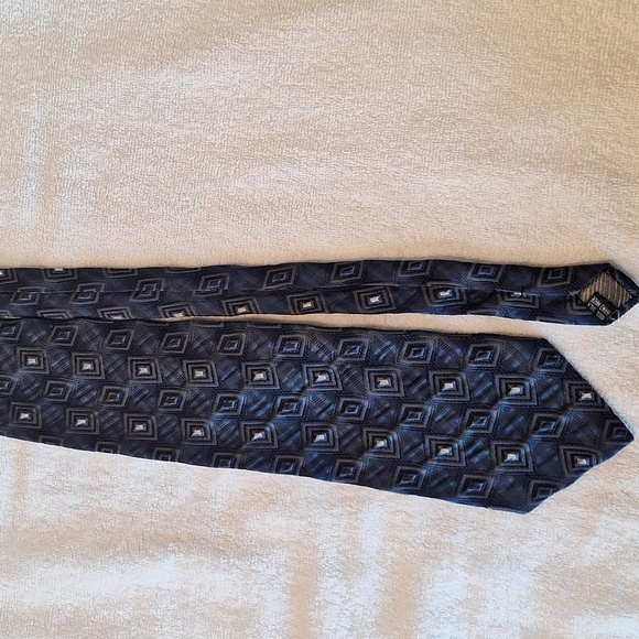 Emilio Ponti Roma Milano Blue Abstract Tie #17 - Picture 3 of 5